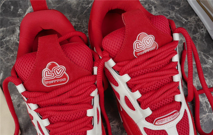 LOUIS VUITTON LV SKATE SNEAKER RED WHITE - Prime Reps