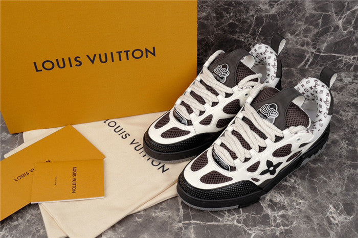 LOUIS VUITTON LV SKATE SNEAKER WHITE BLACK - Prime Reps