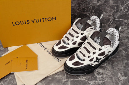 LOUIS VUITTON LV SKATE SNEAKER WHITE BLACK - Prime Reps