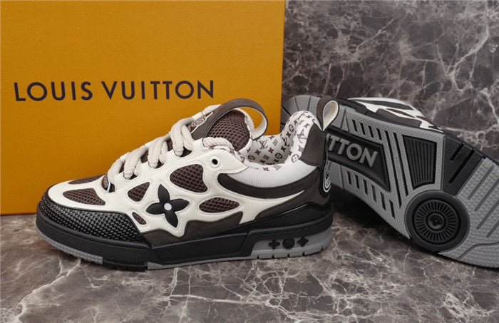LOUIS VUITTON LV SKATE SNEAKER WHITE BLACK - Prime Reps
