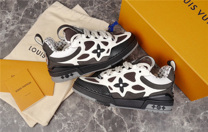 LOUIS VUITTON LV SKATE SNEAKER WHITE BLACK - Prime Reps