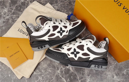 LOUIS VUITTON LV SKATE SNEAKER WHITE BLACK - Prime Reps