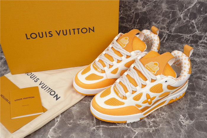LOUIS VUITTON LV SKATE SNEAKER YELLOW WHITE - Prime Reps