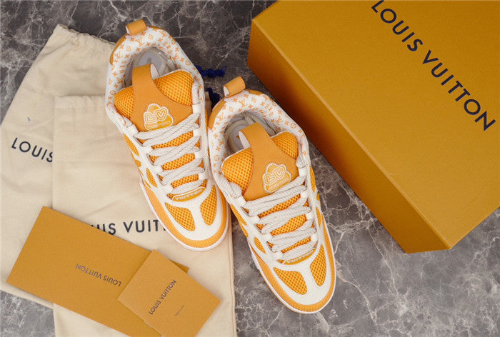 LOUIS VUITTON LV SKATE SNEAKER YELLOW WHITE - Prime Reps