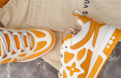 LOUIS VUITTON LV SKATE SNEAKER YELLOW WHITE - Prime Reps