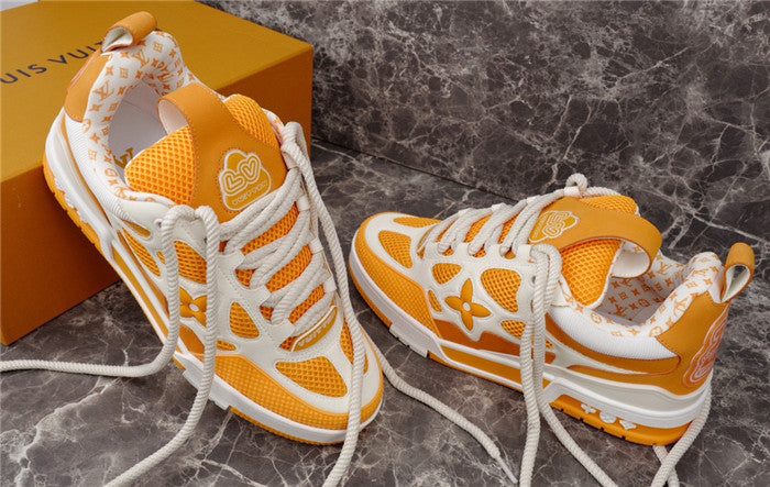 LOUIS VUITTON LV SKATE SNEAKER YELLOW WHITE - Prime Reps