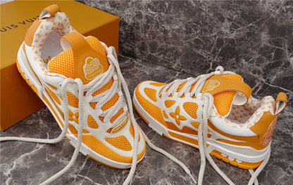 LOUIS VUITTON LV SKATE SNEAKER YELLOW WHITE - Prime Reps