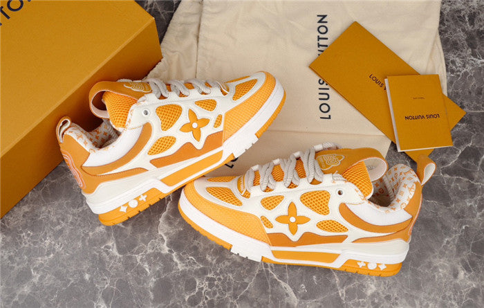 LOUIS VUITTON LV SKATE SNEAKER YELLOW WHITE - Prime Reps