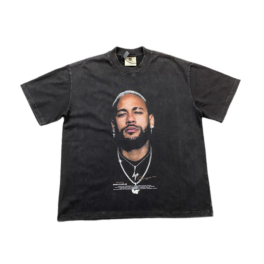 NEYMAR VINTAGE GRAPHIC TEE DARK GREY - Prime Reps