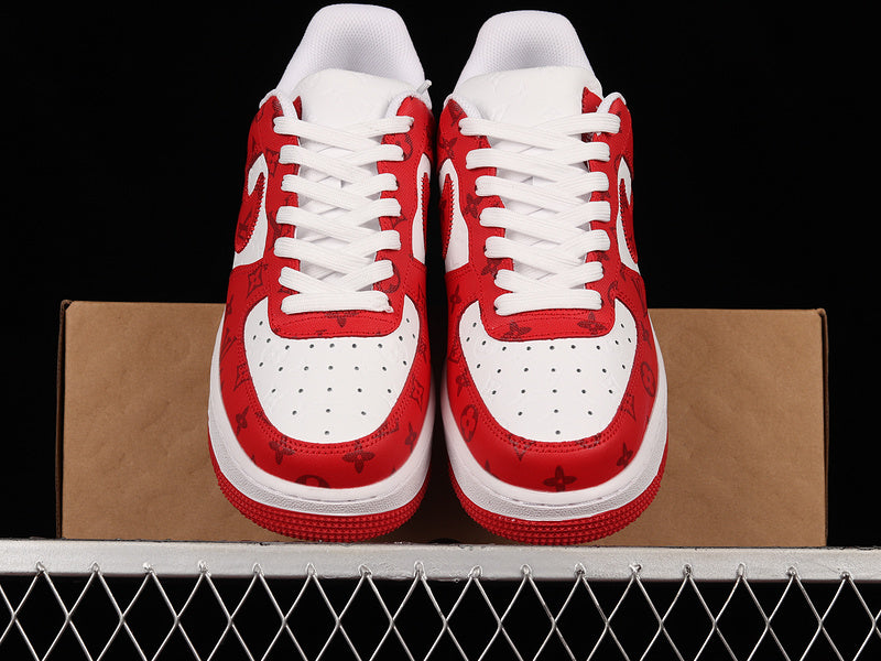 NIKE AIR FORCE 1 x LOUIS VUITTON VIRGIL ABLOH WHITE RED - Prime Reps