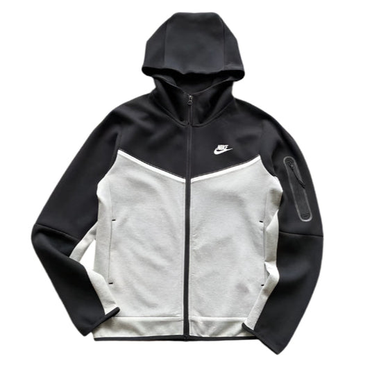 NIKE TECH FLEECE HOODIE x BLACK/GREY - Prime Reps