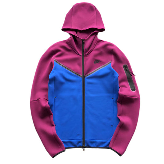 NIKE TECH FLEECE HOODIE x SANGRIA/GAME ROYAL - Prime Reps