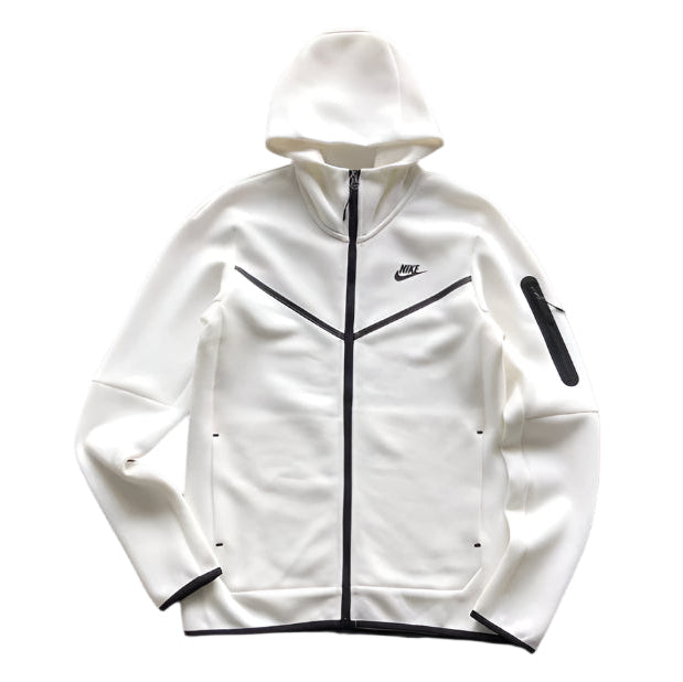 NIKE TECH FLEECE HOODIE x WHITE - Prime Reps