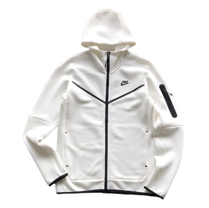 NIKE TECH FLEECE HOODIE x WHITE - Prime Reps