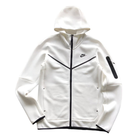 NIKE TECH FLEECE HOODIE x WHITE - Prime Reps