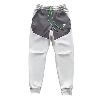 NIKE TECH FLEECE PANTS x GREY/BLACK/GREEN - Prime Reps