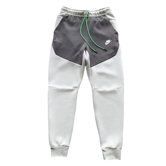 NIKE TECH FLEECE PANTS x GREY/BLACK/GREEN - Prime Reps