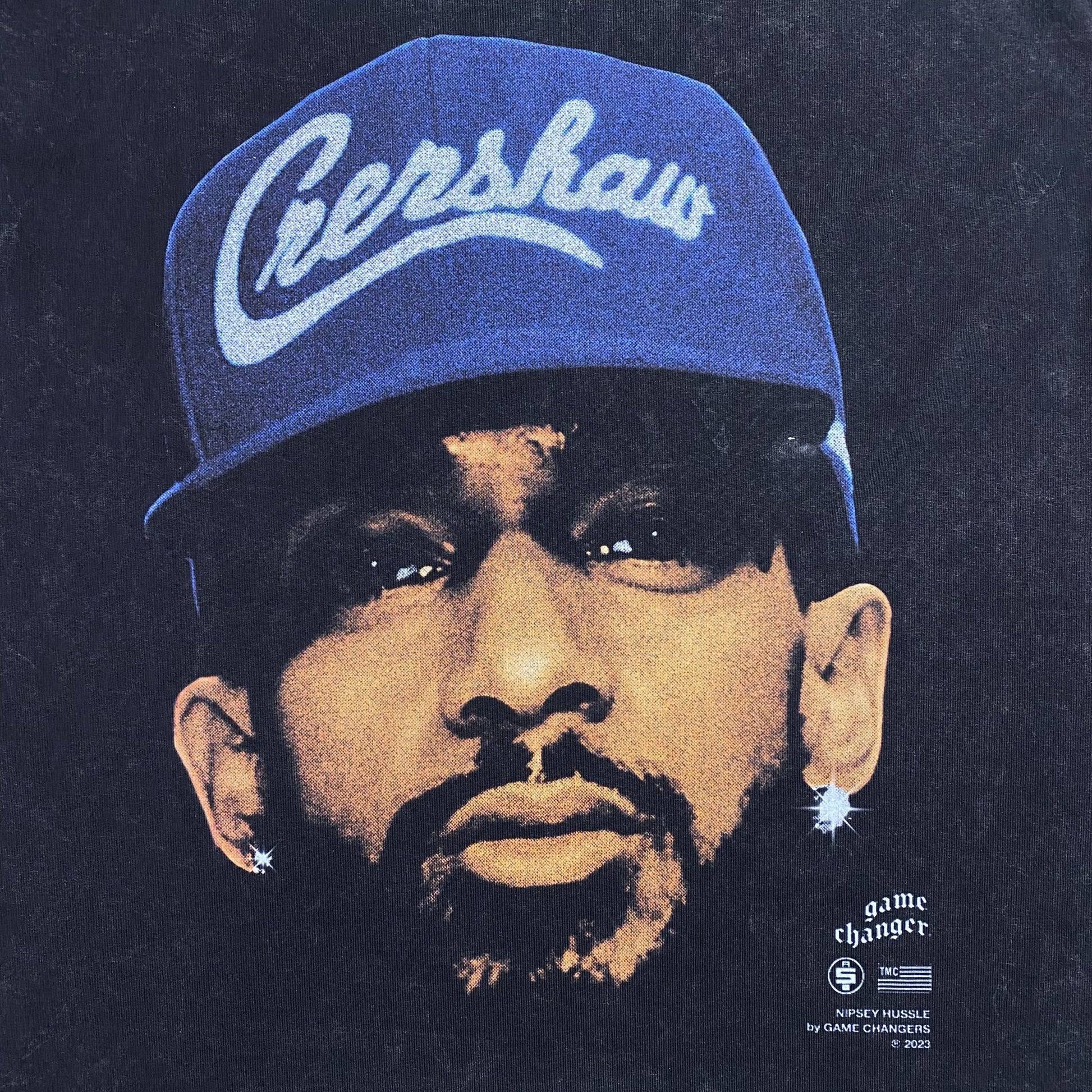 NIPSEY HUSSLE VINTAGE GRAPHIC TEE DARK GREY - Prime Reps