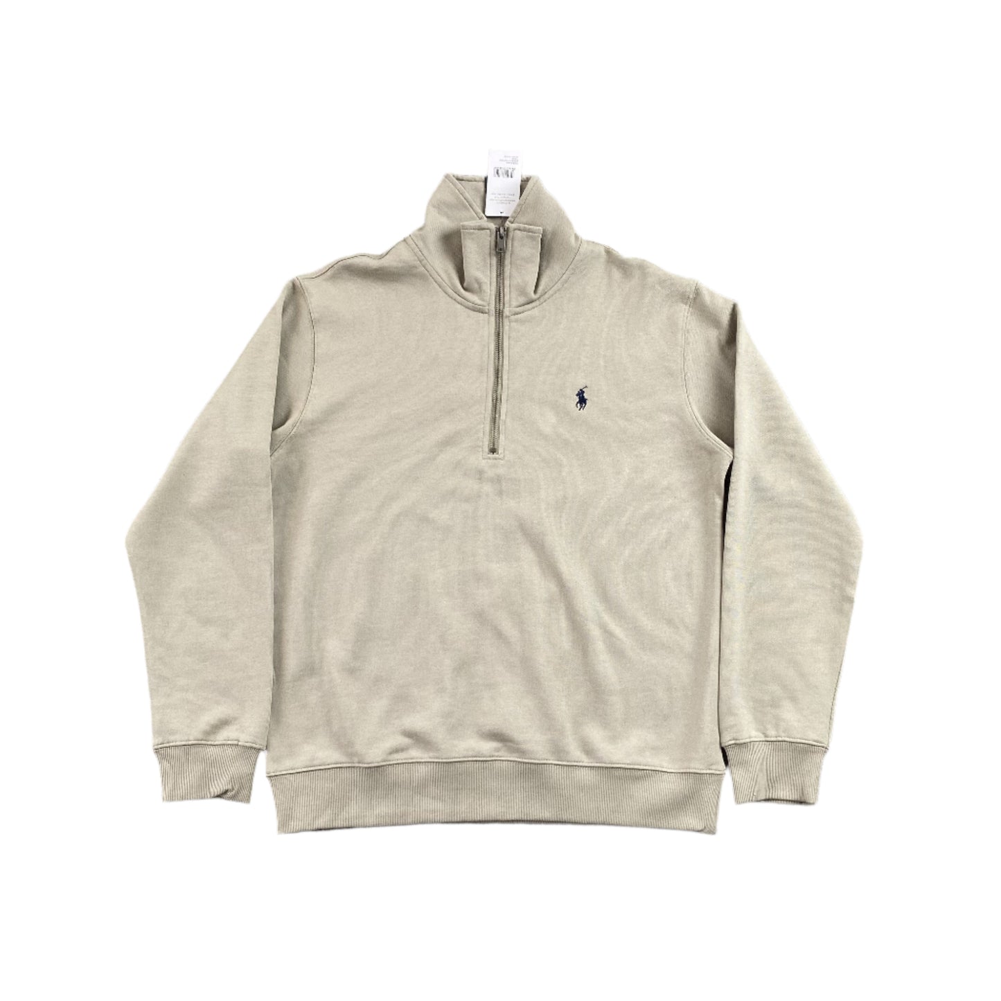POLO RALPH LAUREN QUARTER ZIP SWEATSHIRT BEIGE - Prime Reps