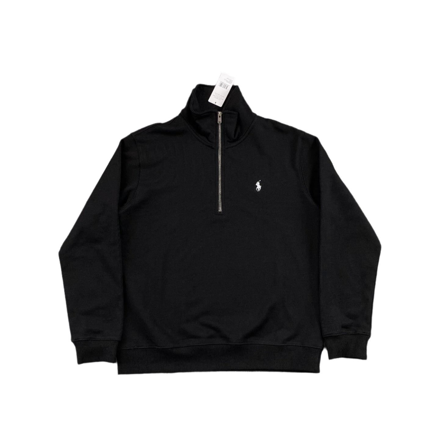 POLO RALPH LAUREN QUARTER ZIP SWEATSHIRT BLACK - Prime Reps