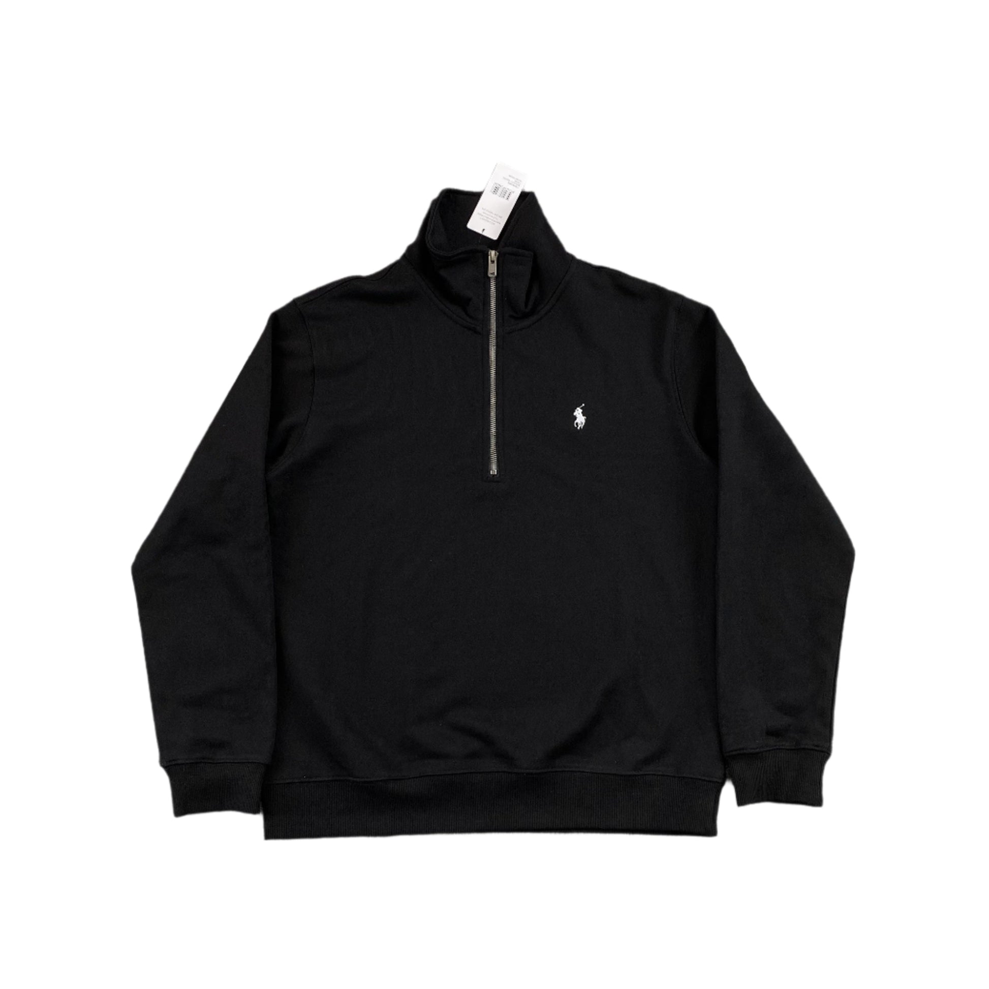 POLO RALPH LAUREN QUARTER ZIP SWEATSHIRT BLACK - Prime Reps
