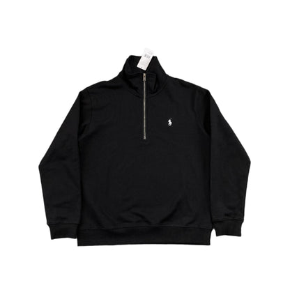 POLO RALPH LAUREN QUARTER ZIP SWEATSHIRT BLACK - Prime Reps