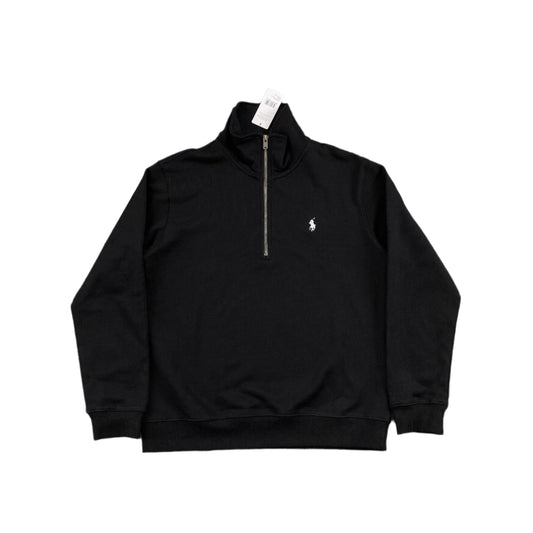 POLO RALPH LAUREN QUARTER ZIP SWEATSHIRT BLACK - Prime Reps