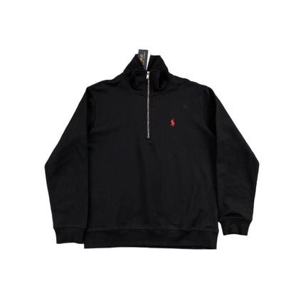 POLO RALPH LAUREN QUARTER ZIP SWEATSHIRT BLACK - Prime Reps