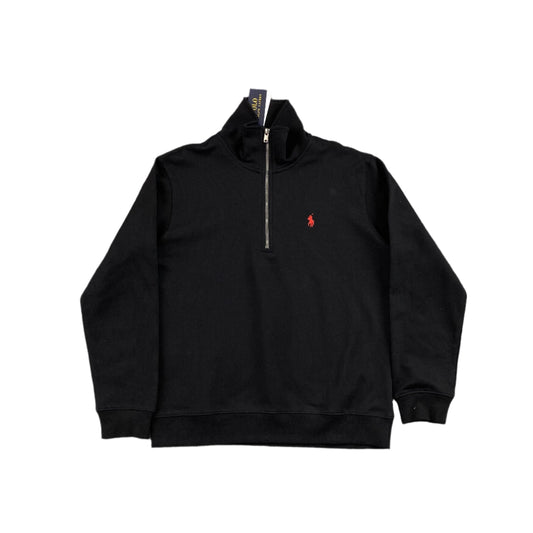 POLO RALPH LAUREN QUARTER ZIP SWEATSHIRT BLACK - Prime Reps