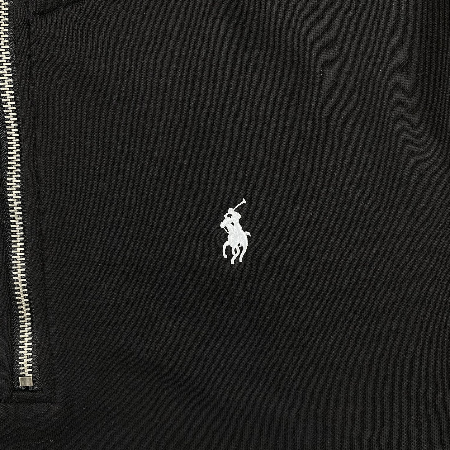 POLO RALPH LAUREN QUARTER ZIP SWEATSHIRT BLACK - Prime Reps