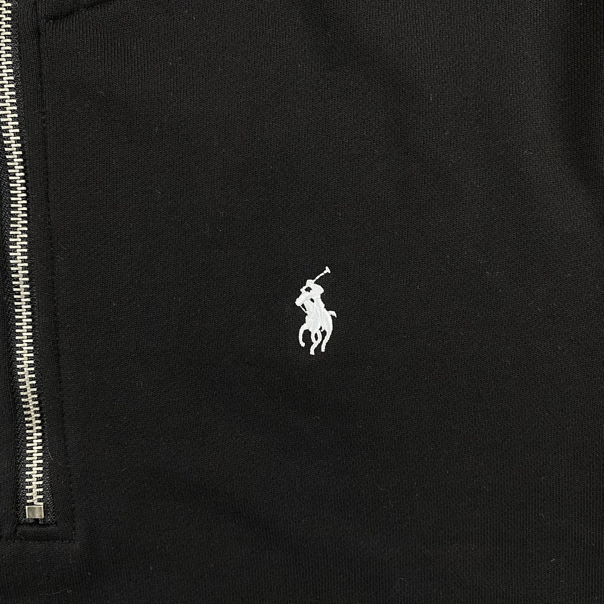 POLO RALPH LAUREN QUARTER ZIP SWEATSHIRT BLACK - Prime Reps