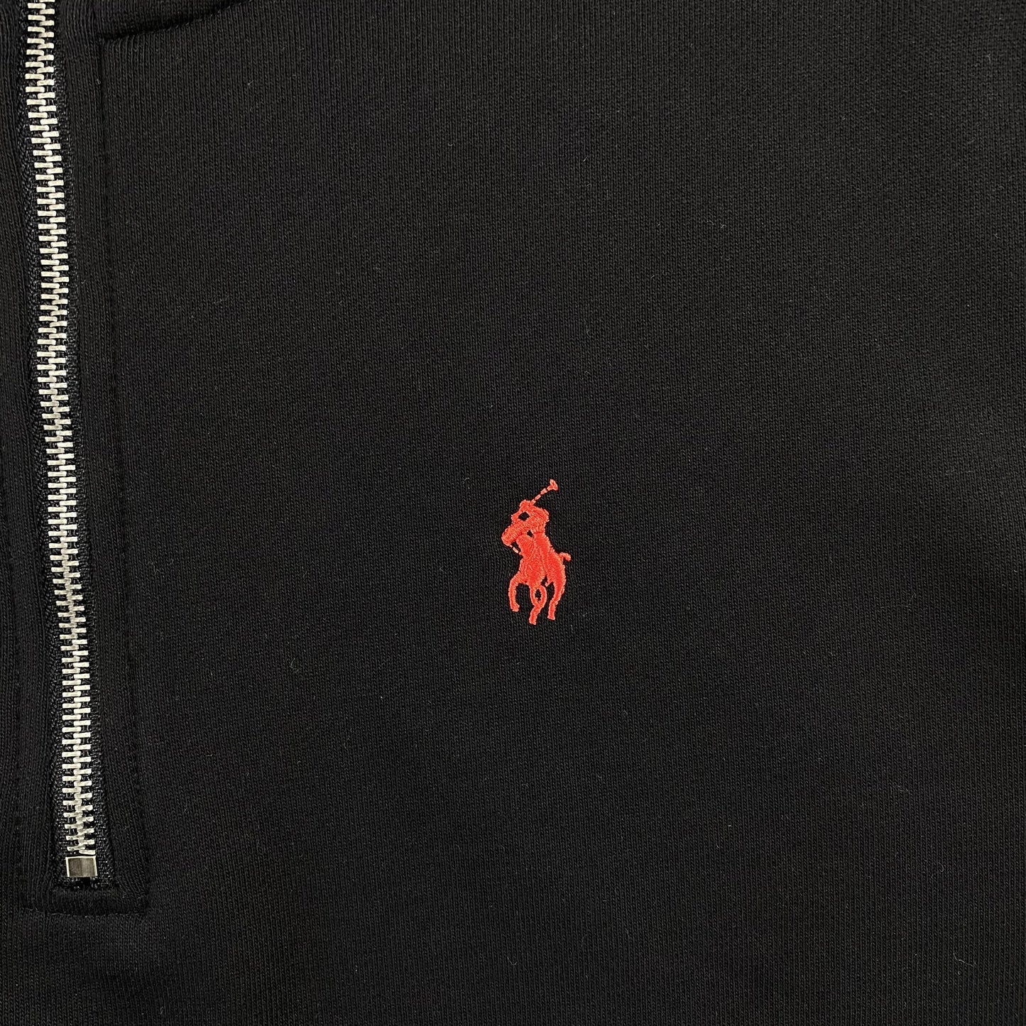POLO RALPH LAUREN QUARTER ZIP SWEATSHIRT BLACK - Prime Reps