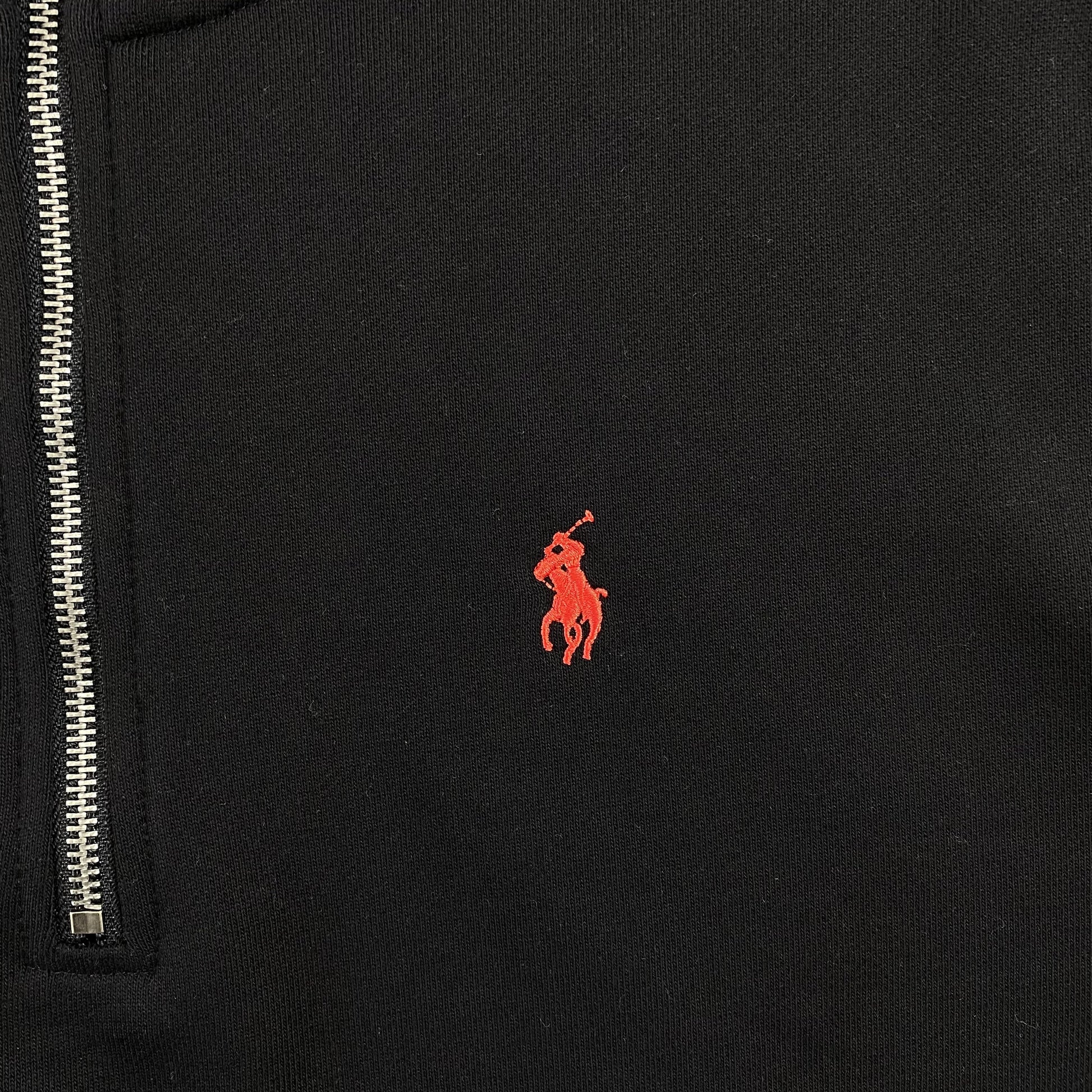 POLO RALPH LAUREN QUARTER ZIP SWEATSHIRT BLACK - Prime Reps