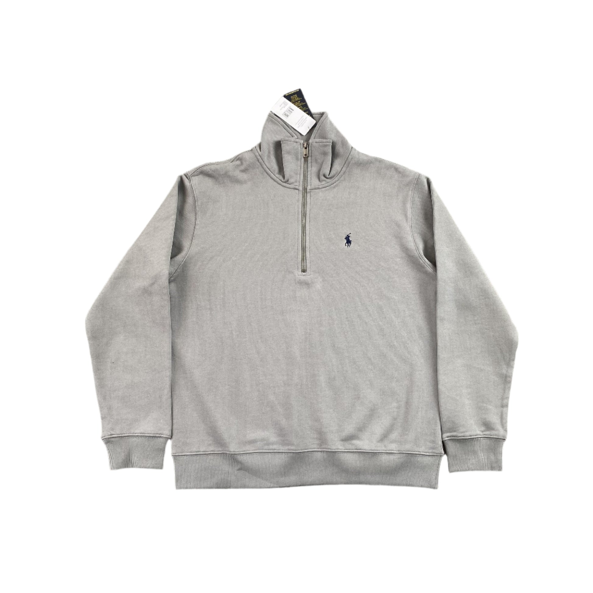 POLO RALPH LAUREN QUARTER ZIP SWEATSHIRT GREY - Prime Reps