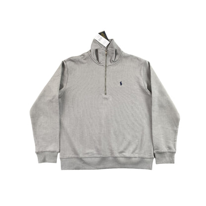 POLO RALPH LAUREN QUARTER ZIP SWEATSHIRT GREY - Prime Reps