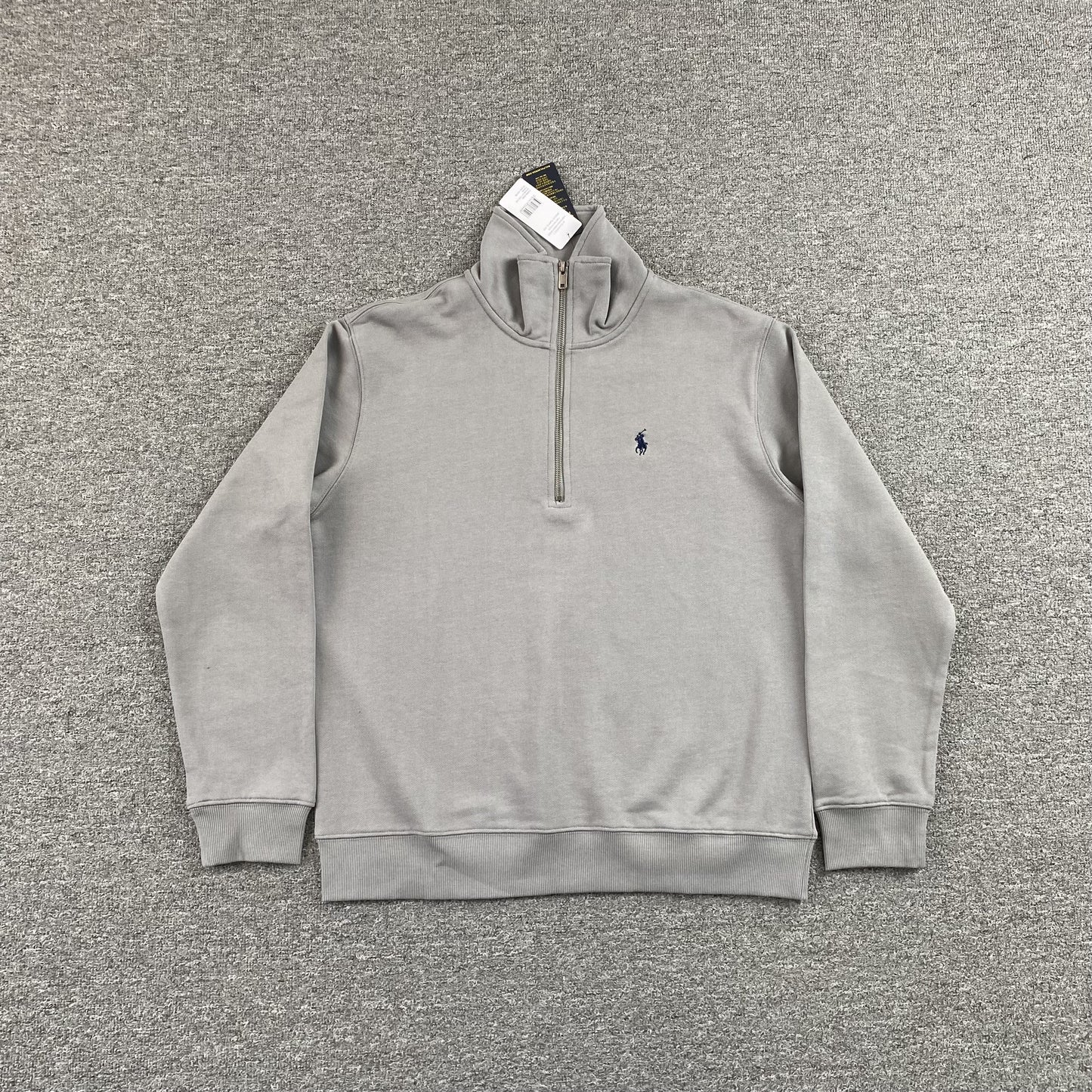 POLO RALPH LAUREN QUARTER ZIP SWEATSHIRT GREY - Prime Reps