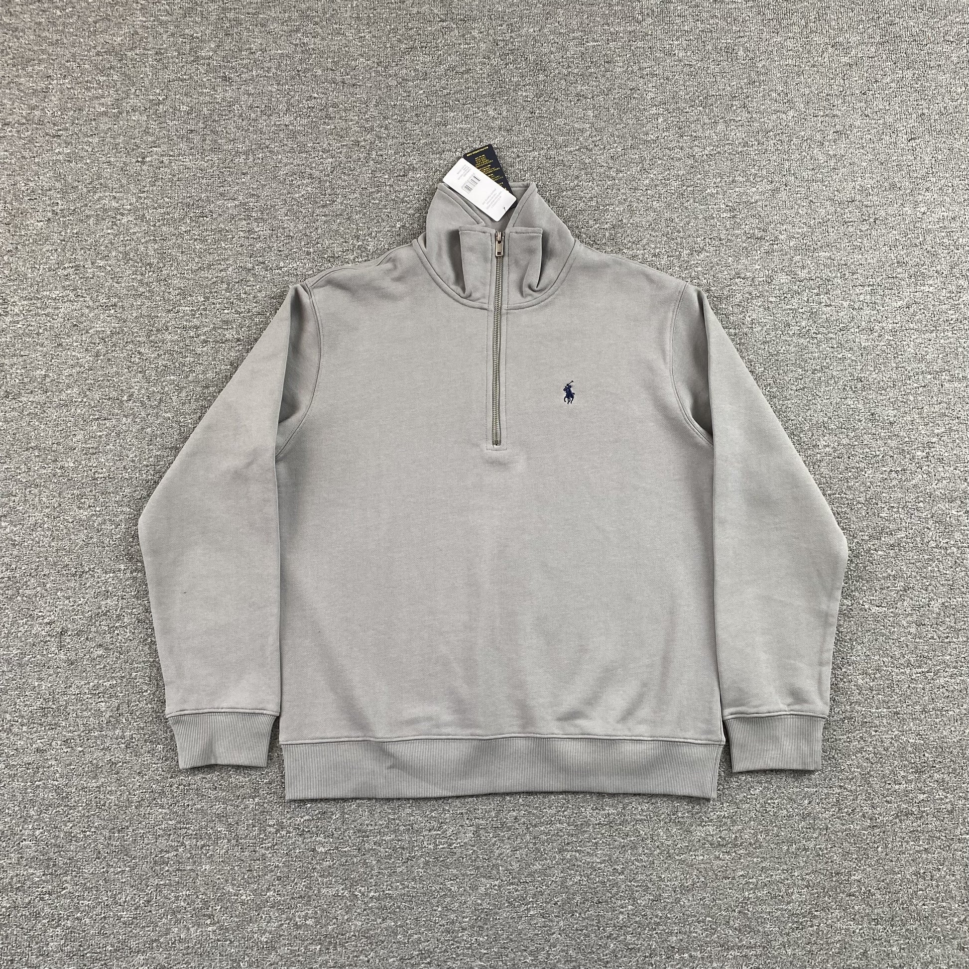 POLO RALPH LAUREN QUARTER ZIP SWEATSHIRT GREY - Prime Reps