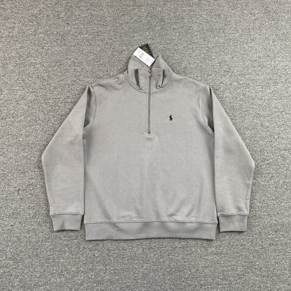 POLO RALPH LAUREN QUARTER ZIP SWEATSHIRT GREY - Prime Reps