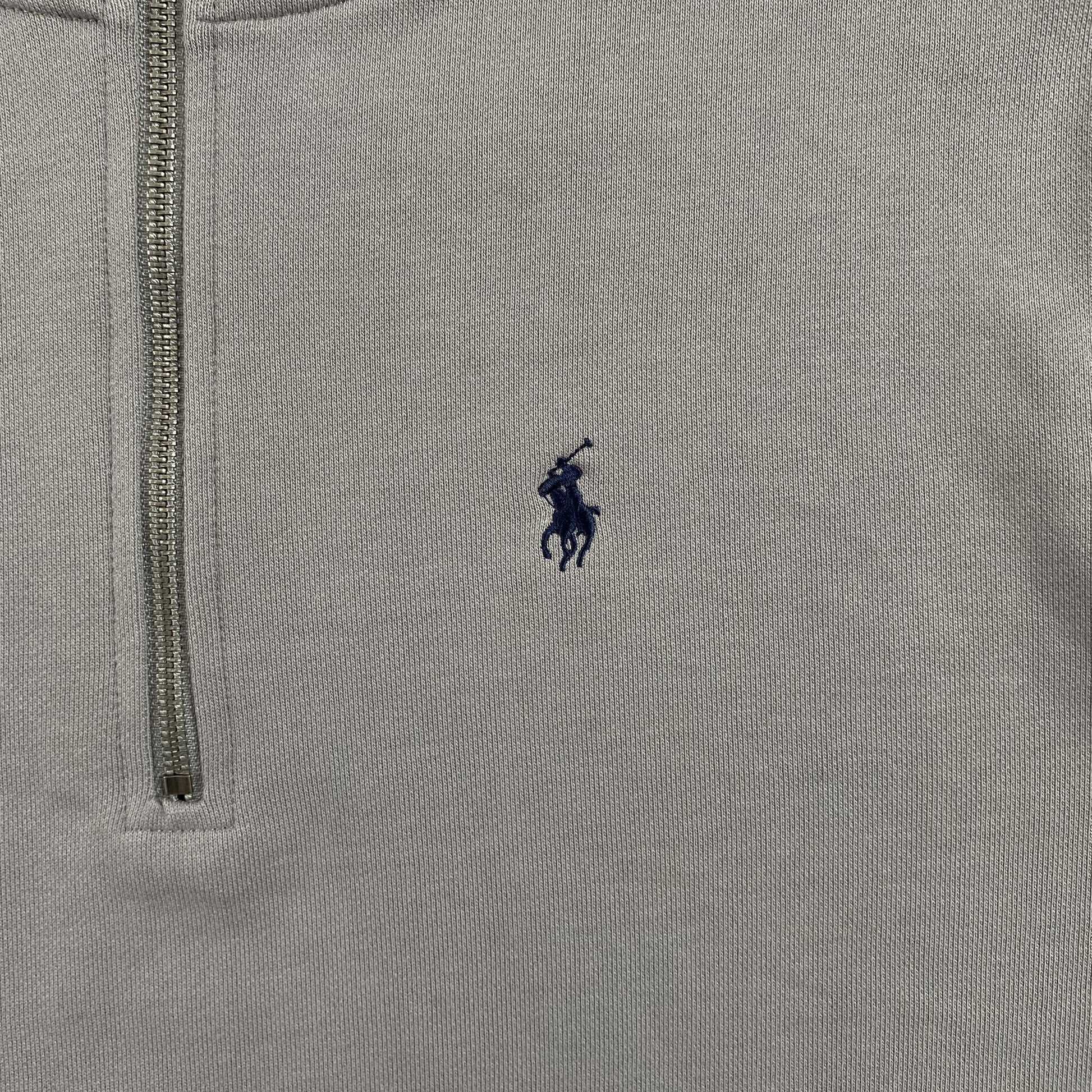 POLO RALPH LAUREN QUARTER ZIP SWEATSHIRT GREY - Prime Reps