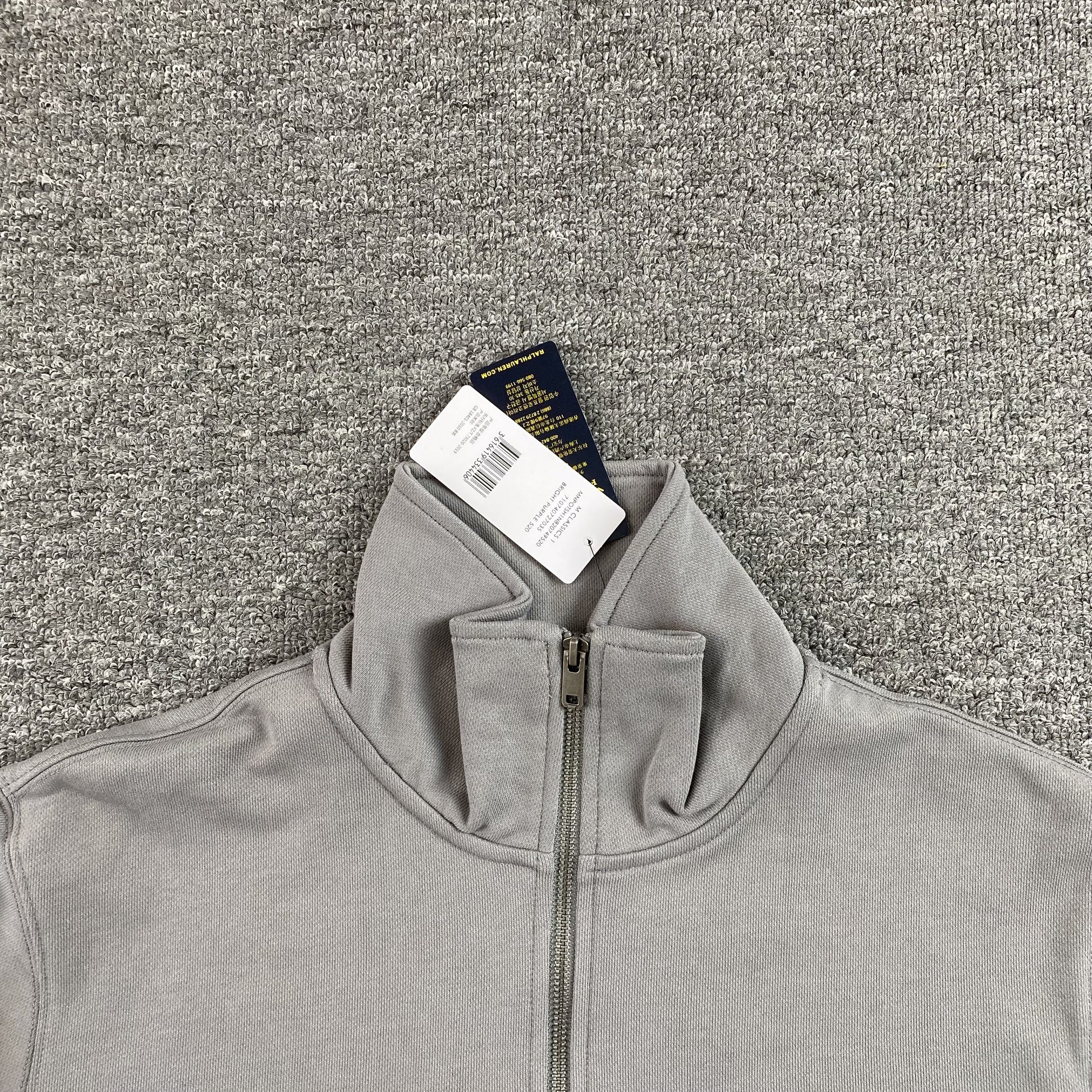 POLO RALPH LAUREN QUARTER ZIP SWEATSHIRT GREY - Prime Reps