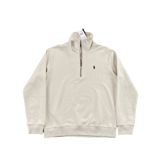 POLO RALPH LAUREN QUARTER ZIP SWEATSHIRT WHITE - Prime Reps