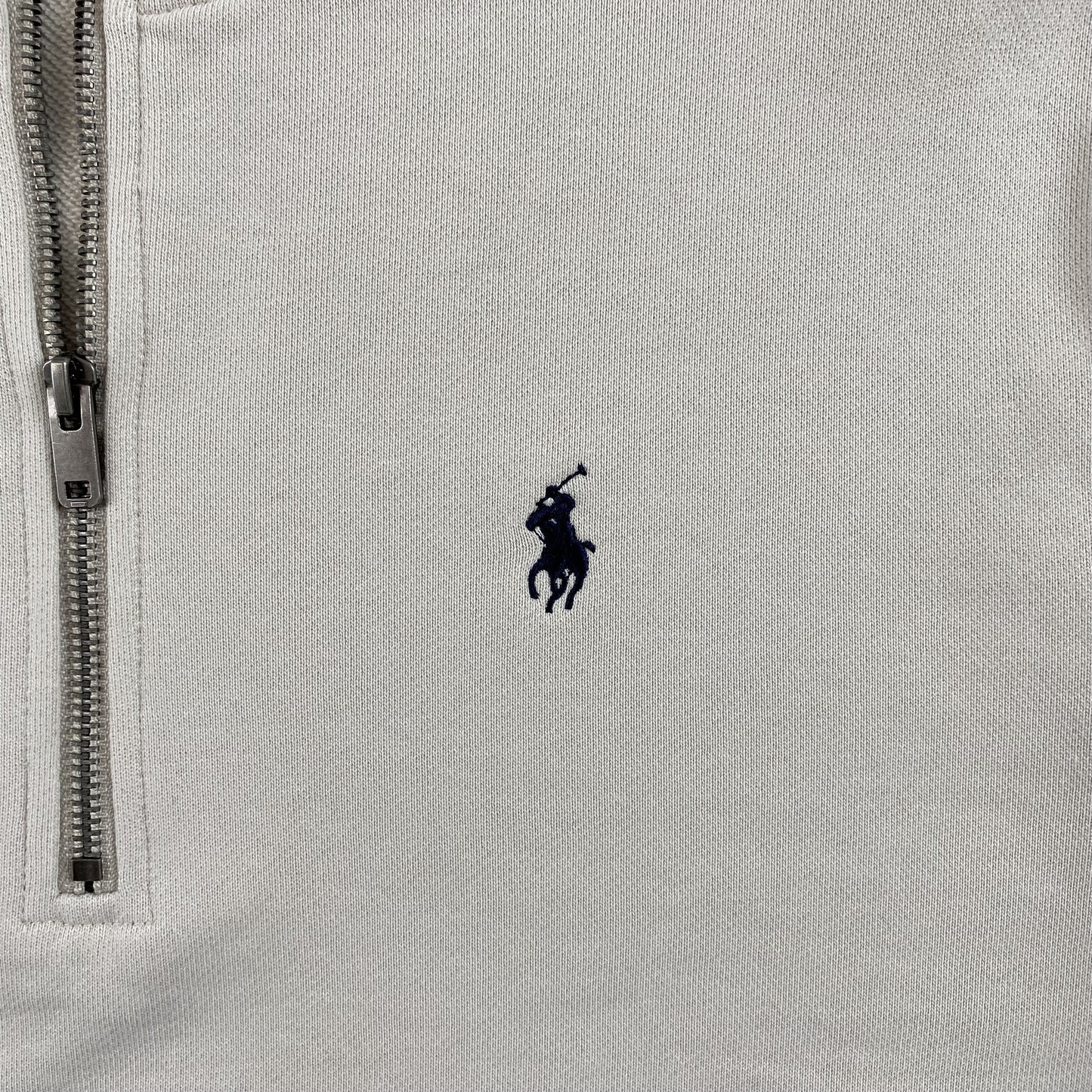 POLO RALPH LAUREN QUARTER ZIP SWEATSHIRT WHITE - Prime Reps