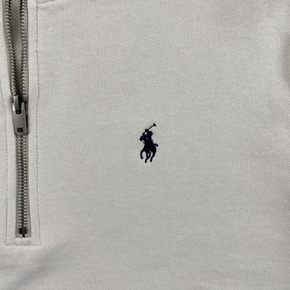 POLO RALPH LAUREN QUARTER ZIP SWEATSHIRT WHITE - Prime Reps