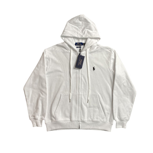 POLO RALPH LAUREN ZIP-UP HOODIE WHITE - Prime Reps
