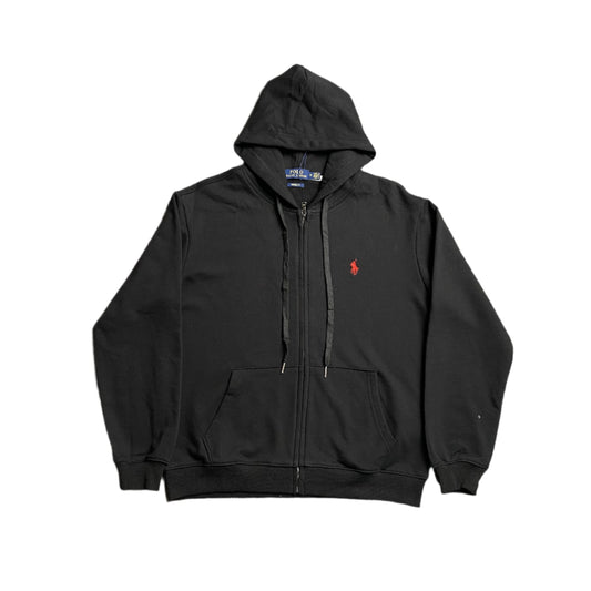 POLO RALPH LAUREN ZIP UP HOODIE BLACK - Prime Reps