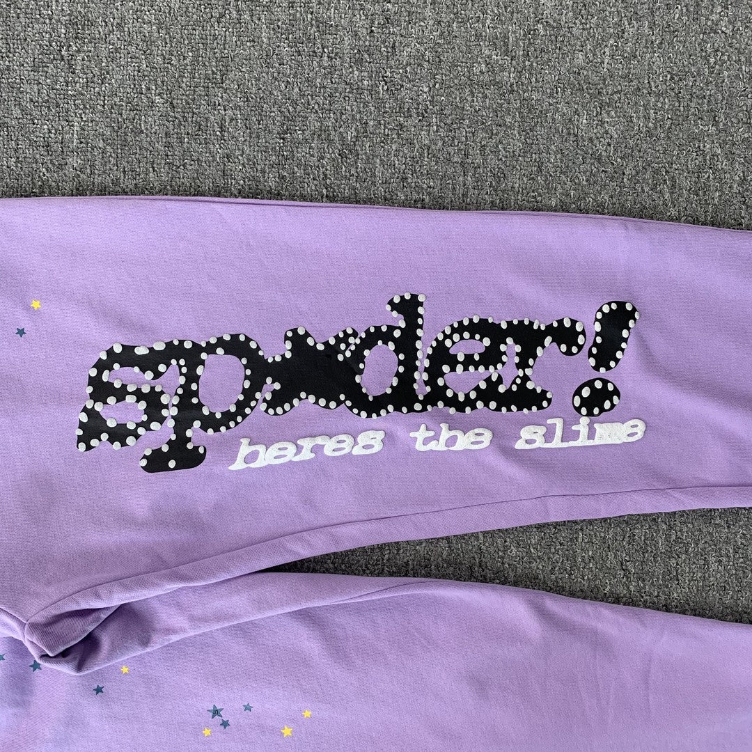 SP5DER ACAI SWEATPANTS PURPLE - Prime Reps
