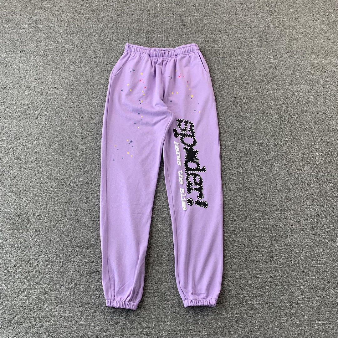 SP5DER ACAI SWEATPANTS PURPLE - Prime Reps