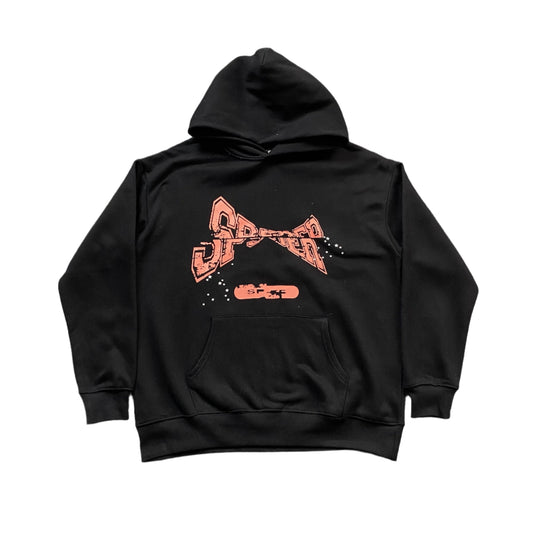 SP5DER ADULT HOODIE BLACK - Prime Reps