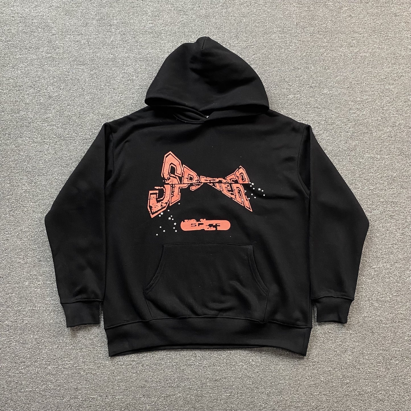 SP5DER ADULT HOODIE BLACK - Prime Reps