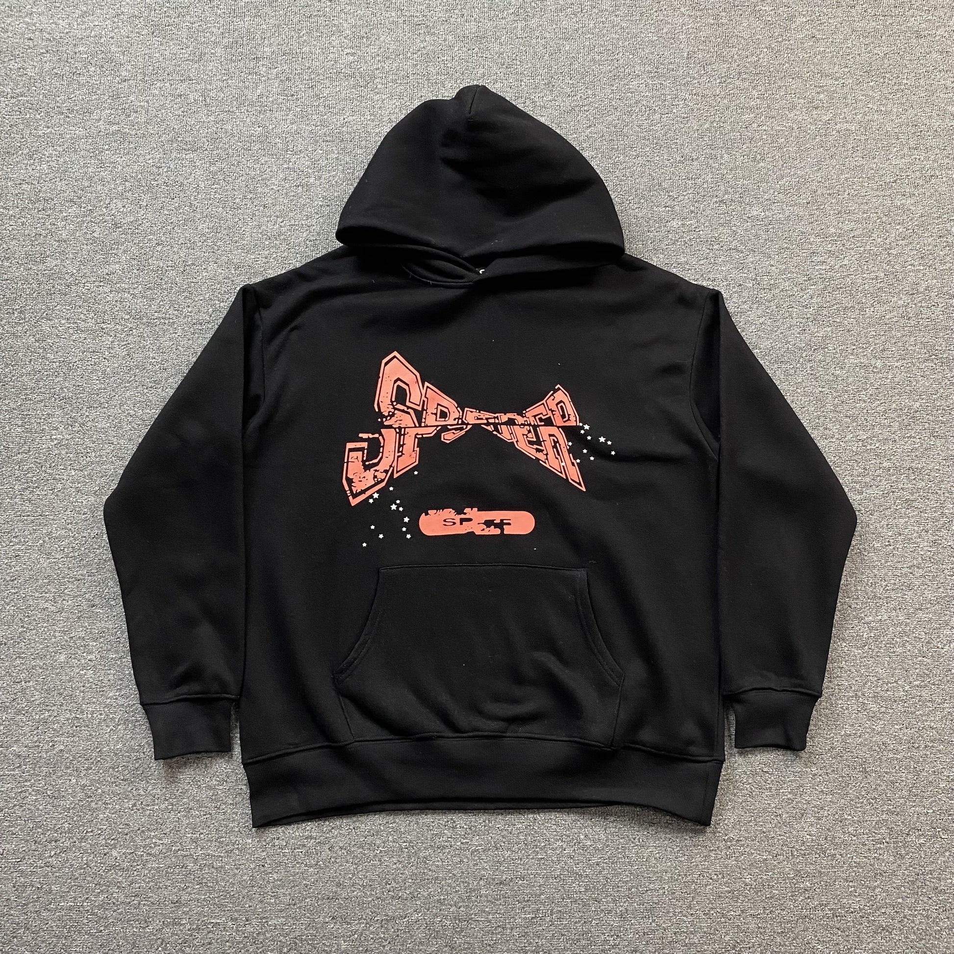 SP5DER ADULT HOODIE BLACK - Prime Reps